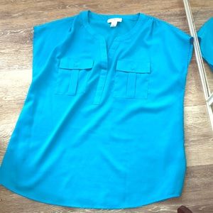 💋Blue blouse top like new